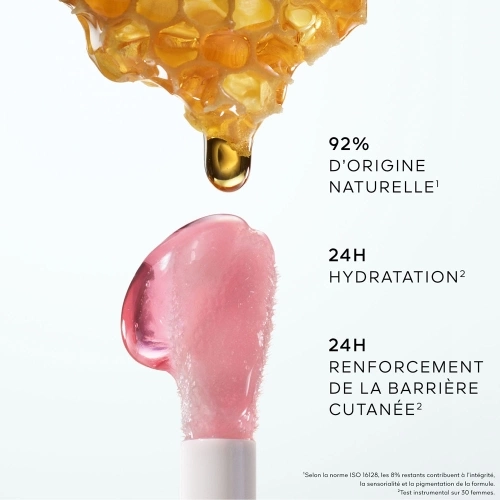 KISS KISS BEE GLOW OIL Huile à lèvres teintée au miel 92% d’origine naturelle 3346472000702_6.jpg