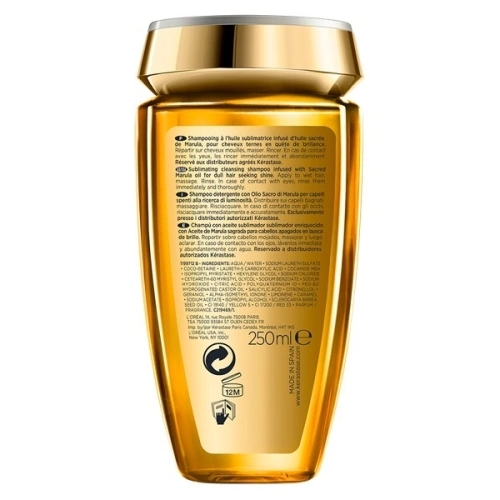 BAIN ELIXIR ULTIME Daily cleansing bath concentrated in precious oils, for all hair types. 