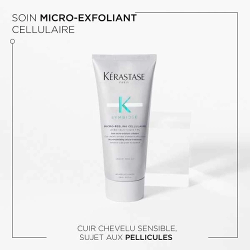 SYMBIOSE MICRO-PEELING CELLULAIRE Micro-Peeling Cellulaire, pour cuirs chevelus sensibles et à tendance pelliculaire. 