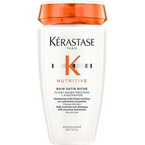 NUTRITIVE BAIN SATIN RICHE RECHARGEABLE Shampoo rich nutrition high in essential nutrients 