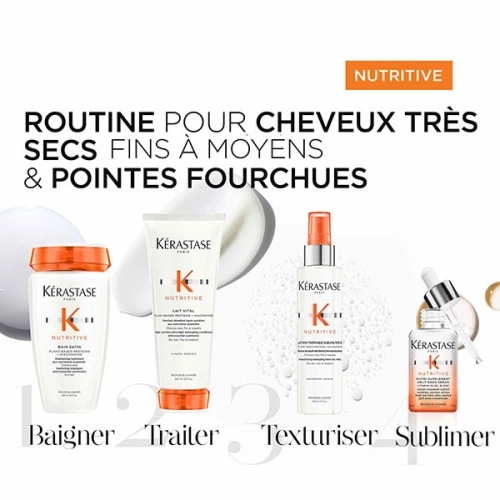 NUTRITIVE LOTION THERMIQUE SUBLIMATRICE Brûme de beauté démêlante protectrice 