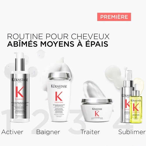 PREMIÈRE SÉRUM RÉPARATEUR FONDAMENTAL Reparative and anti-frizz hair serum without rinsing for all damaged hair 