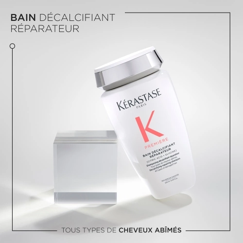 PREMIÈRE BAIN DÉCALCIFIANT RÉPARATEUR Shampoing décalcifiant réparateur pour cheveux abîmés 