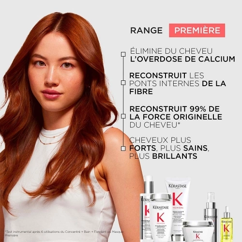 PREMIÈRE FONDANT FLUIDITÉ RÉPARATEUR Anti-stiffness, decalcifying and repairing treatment for all damaged hair 