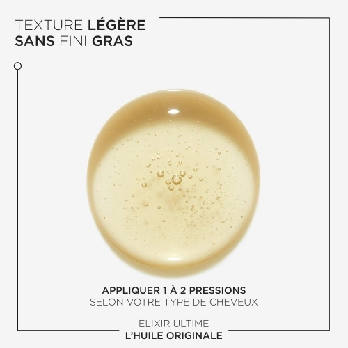 KÉRASTASE ELIXIR ULTIME L'Huile Originale sublimatrice- Huile nourrissante rechargeable pour tous types de cheveux 