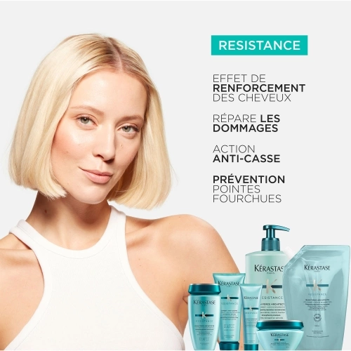 RÉSISTANCE BAIN FORCE ARCHITECTE RECHARGEABLE Shampooing reconstructeur matière pour les cheveux très affaiblis 