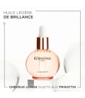 GLOSS ABSOLU HUILE GLAZE DROPS Huile légère de brillance pour cheveux longs sujets aux frisottis