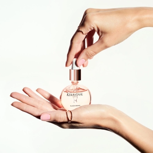 GLOSS ABSOLU HUILE GLAZE DROPS Huile légère de brillance pour cheveux longs sujets aux frisottis 