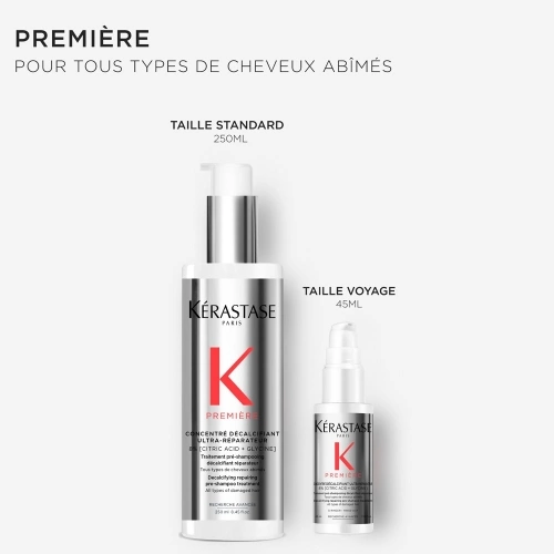 CONCENTRÉ DÉCALCIFIANT ULTRA-RÉPARATEUR Highly concentrated pre-shampoo treatment - mini format 