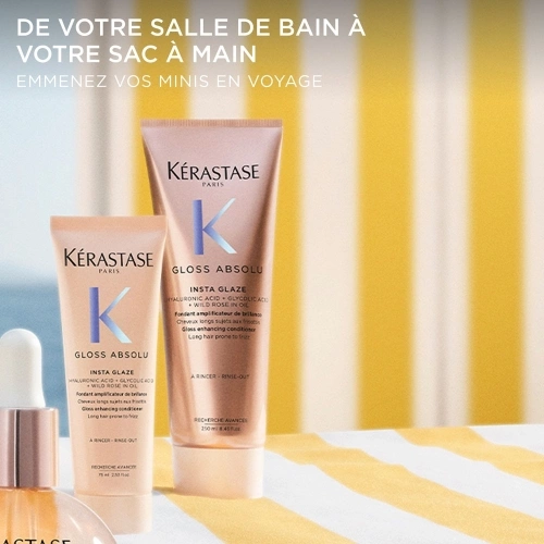 GLOSS ABSOLU FONDANT INSTA GLAZE Fondant shine enhancer for long hair prone to frizz 