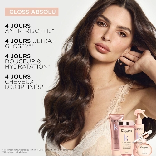 GLOSS ABSOLU SPRAY ANTI-FRIZZ GLAZE MILK All in one disciplining shine spray for long hair prone to frizz - Mini Format 