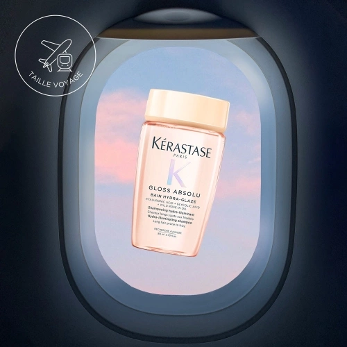 GLOSS ABSOLU BAIN HYDRA-GLAZE Bain hydra-illuminant pour cheveux longs sujets aux frisottis - Mini Format 