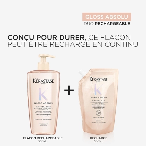 GLOSS ABSOLU BAIN HYDRA-GLAZE Hydra-illuminating bath for long hair prone to frizz 