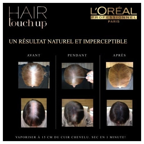 HAIR TOUCH UP BLACK Root camouflage spray 