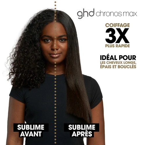 CHRONOS MAX 3x faster straightener with wide plates 