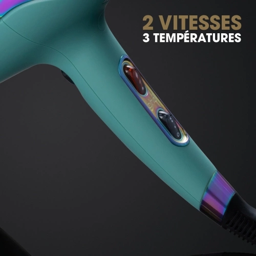COLLECTION FUTURESCAPE Sèche-cheveux Helios Bleu Professionnel & Puissant 