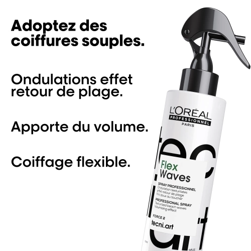 TECHNI ART FLEX WAVES Textured ripple spray beach return effect 