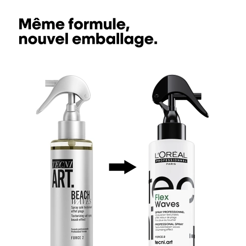 TECHNI ART FLEX WAVES Spray ondulations texturisées effet retour de plage 