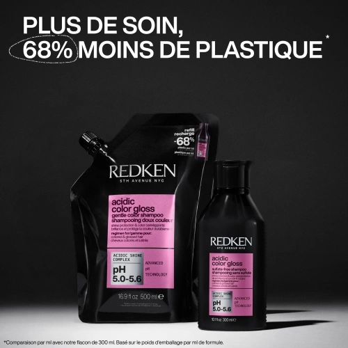 ACIDIC COLOR GLOSS Refill Shampoo without sulfate for colored and/or highlighted hair 