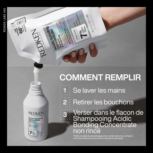 ACIDIC BONDING CONCENTRATE Refill Repair Shampoo without sulfate for damaged hair 