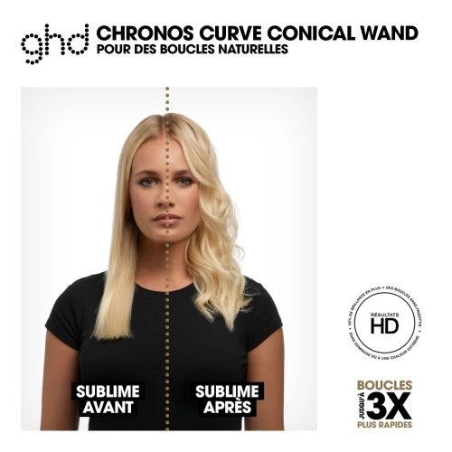 CHRONOS CURVE Boucleur ghd chronos curve conical wand 
