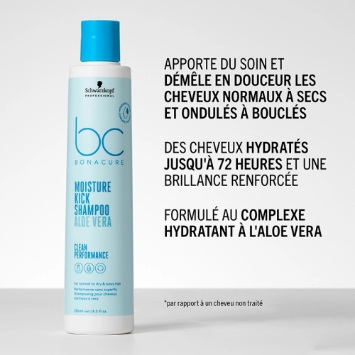 BONACURE MOISTURE KICK Moisturizing shampoo with Aloe vera 