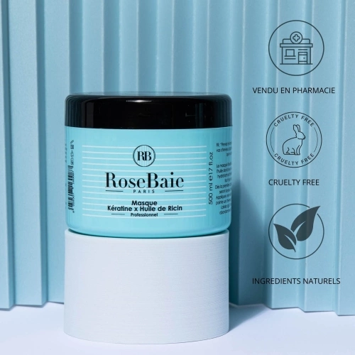KERATINE X HUILE DE RICIN Masque hydratant réparateur qui stimule la pousse naturelle 