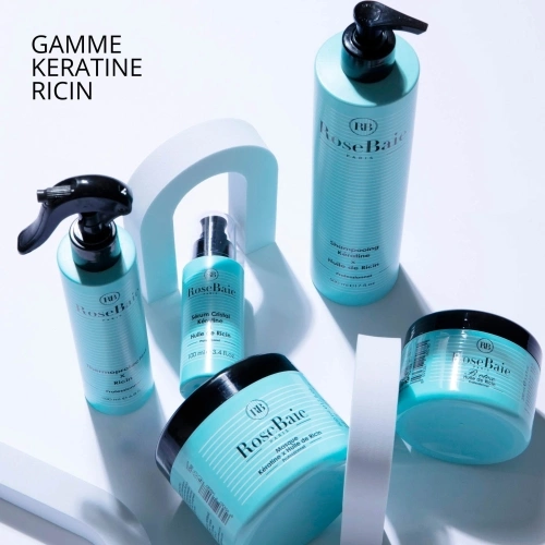 KERATINE X HUILE DE RICIN Masque hydratant réparateur qui stimule la pousse naturelle 