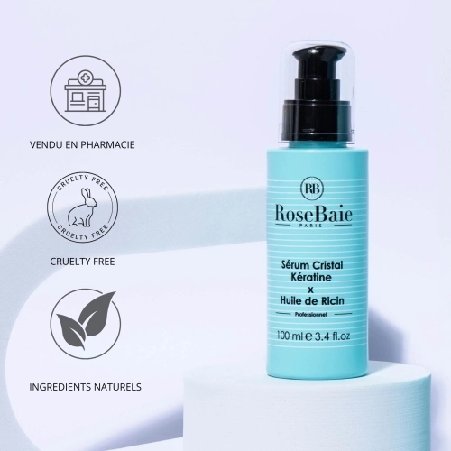 KERATINE X HUILE DE RICIN SÉRUM Sérum hydratant réparateur qui stimule la pousse naturelle 