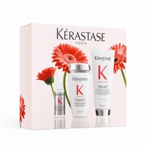 PREMIÈRE Trio set containing pre-shampoo treatment, shampoo and conditioner for damaged hair
