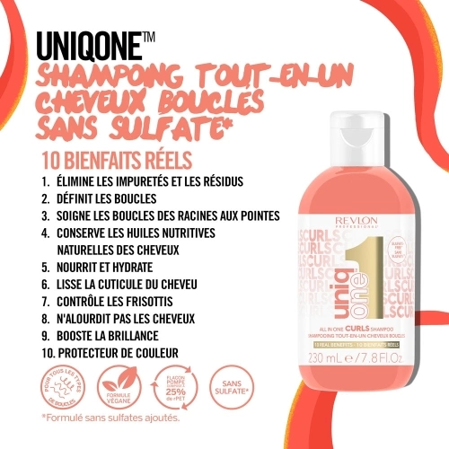 UNIQ ONE Shampoing Tout-en-Un Cheveux Bouclés 