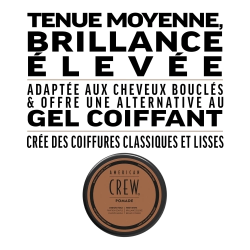 POMADE Cire cheveux homme fixation souple & brillance élevée 