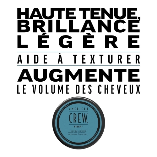 FIBER Cire cheveux homme fixation forte & effet mat 