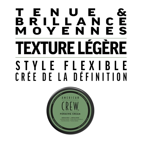 FORMING CREAM Cire cheveux homme fixation souple & brillance naturelle 