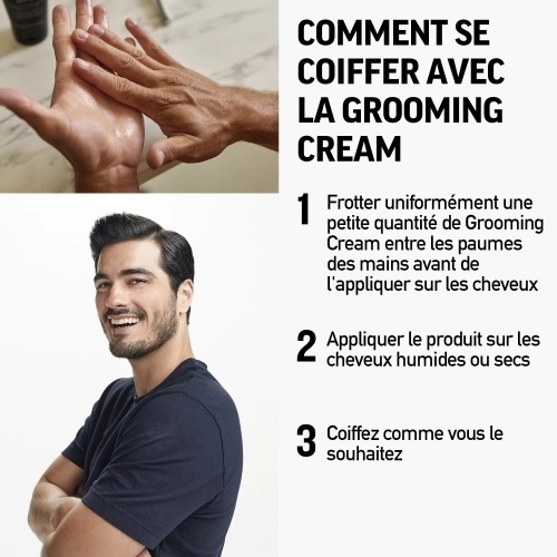 GROOMING CREAM Cire fixation forte, brillance extrême 