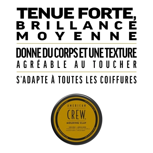 MOLDING CLAY Cire cheveux homme fixation forte & brillance naturelle homme 