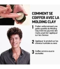 MOLDING CLAY Cire cheveux homme fixation forte & brillance naturelle homme