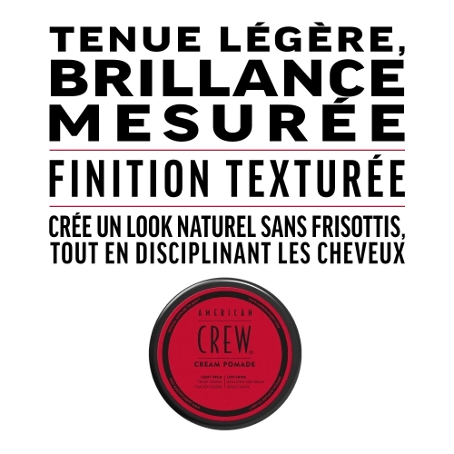 CREAM POMADE  Coiffage cheveux homme tenue souple & effet mat 