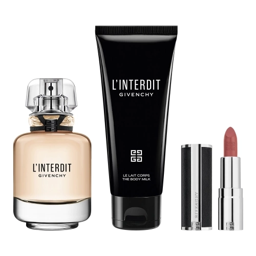 L'INTERDIT Set containing Eau de Parfum, body lotion and lipstick 3274872512139_2.jpg