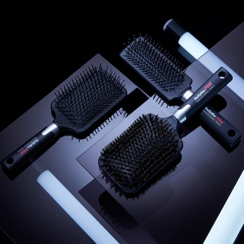 WIDE PNEUMATIC BRUSH Boar bristle 