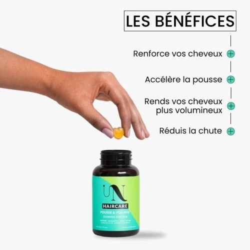 POUSSE & VOLUME 60 gummies cheveux 