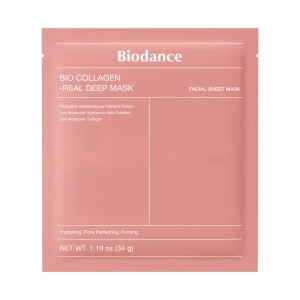 BIO-COLLAGEN REAL DEEP MASK Masque hydrogel intense pour hydrater la peau et réduire l'apparence des pores