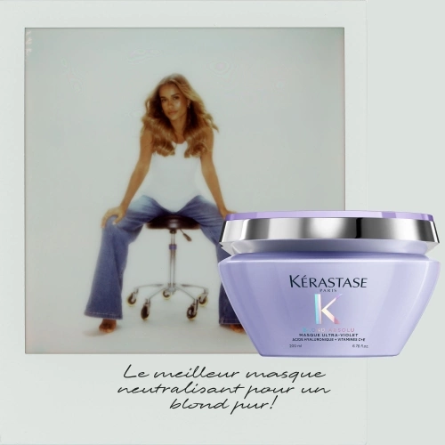 MASQUE ULTRA VIOLET BLOND ABSOLU Anti-glare pigmented mask, yellow tone remover for bleached blonde hair 3474636692408_6.jpg