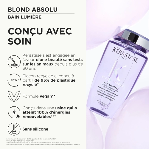 BLOND ABSOLU BAIN LUMIÈRE RECHARGEABLE Shampoing hydratant illuminateur pour cheveux blonds 3474636692170_8.jpg
