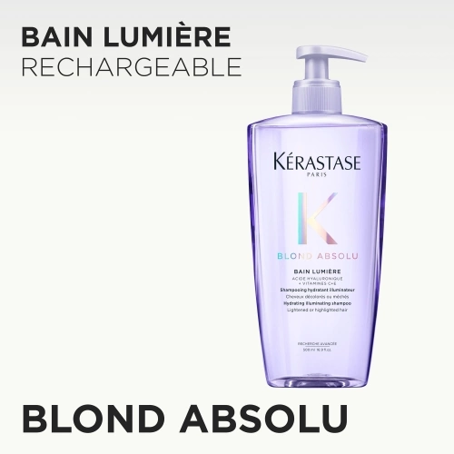 BLOND ABSOLU BAIN LUMIÈRE RECHARGEABLE Moisturizing illuminating shampoo for blonde hair 3474636881260_2.jpg