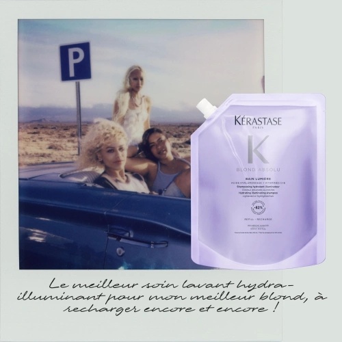 BLOND ABSOLU BAIN LUMIÈRE RECHARGEABLE Moisturizing illuminating shampoo for blonde hair 3474637079192_7.jpg