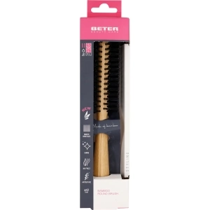 HAIR Brosse ronde, poils mixtes Bamwood