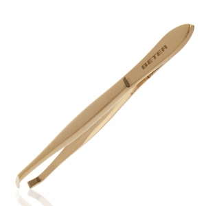 PINCE A EPILER Gold-coloured crab-style tweezers