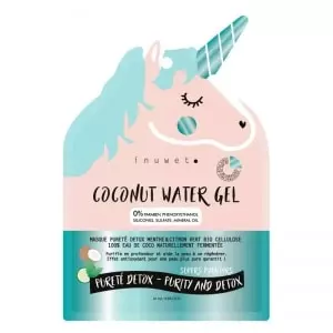 COCONUT WATER GEL Face Mask Purity Detox Mint & Lime Organic Cellulose Coconut water