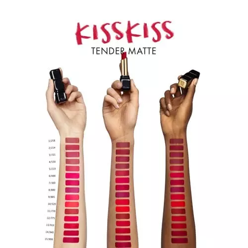 KISS KISS TENDER MATTE Rouge à Lèvres Mat lumineux fin et fondant confort 16H 3346470433588_2